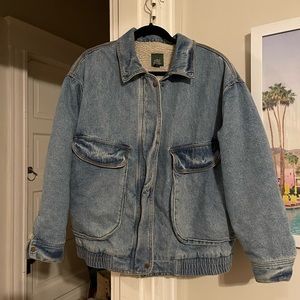 Wild Fable fleece lined jean jacket Size Large